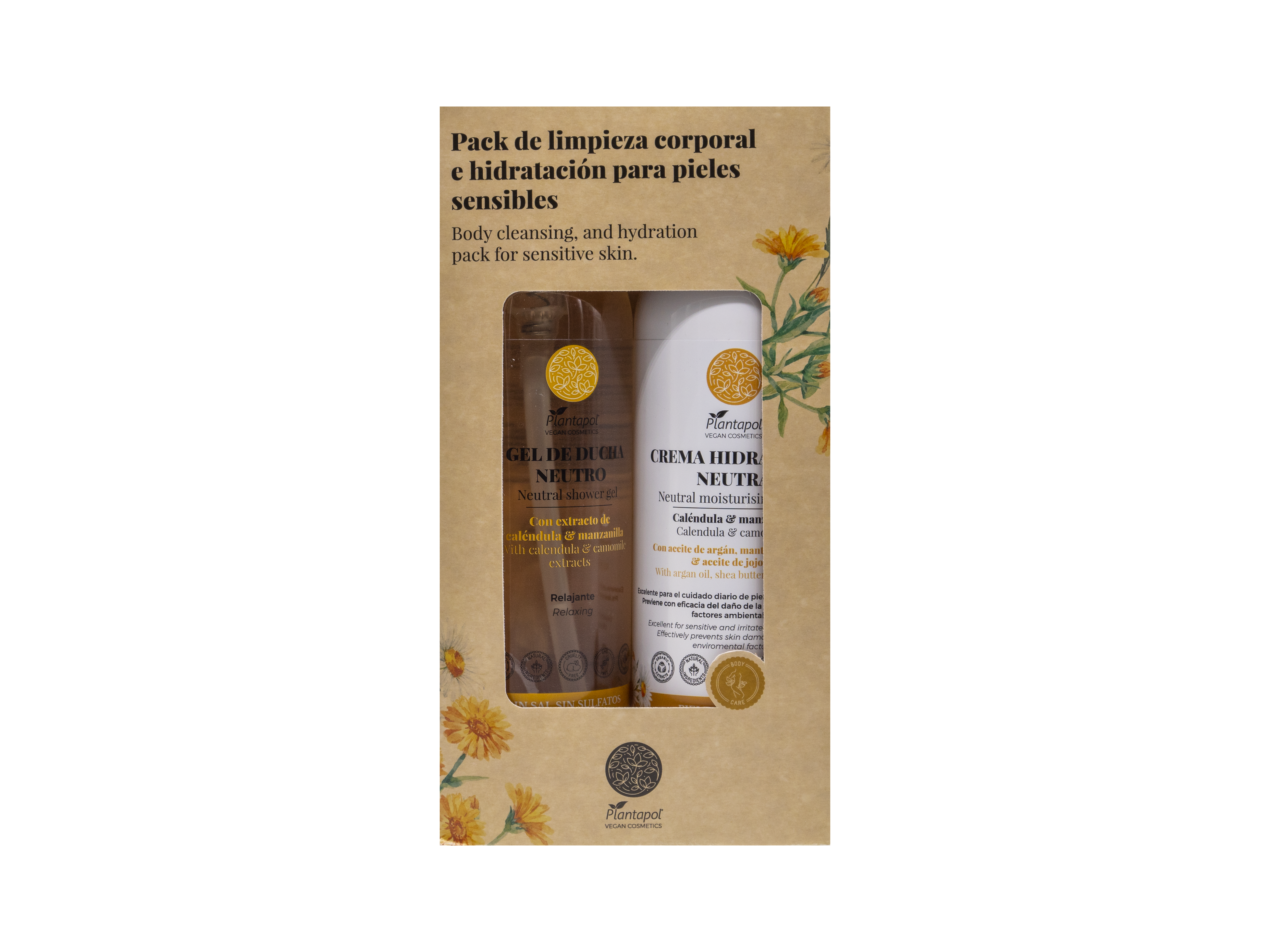 pack corporal pieles sensibles vegano
